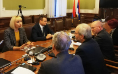 10 October 2019 MPs Vesna Markovic and Arpad Fremond in meeting with the Bundestag Member